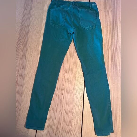 Current/Elliot Ankle Skinny in Ultramarine Green mid rise Skinny Jeans - Size 27 - Picture 6 of 7